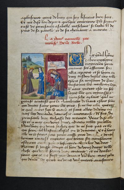 Seite aus Cent Nouvelles Nouvelles, ca. 1461-62 von French School