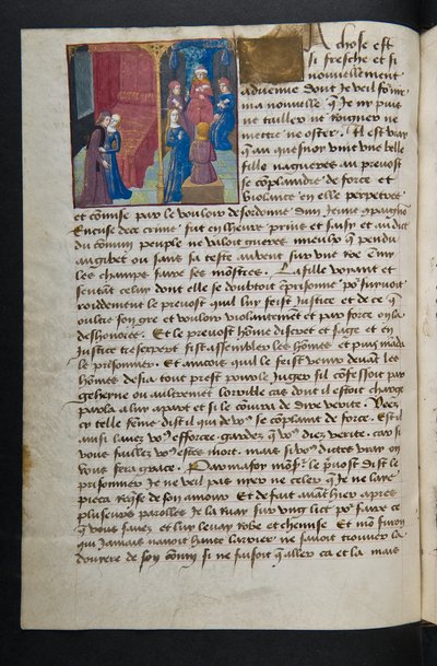Seite aus Cent Nouvelles Nouvelles, ca. 1461-62 von French School
