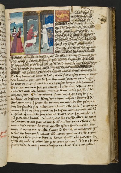 Seite aus Cent Nouvelles Nouvelles, ca. 1461-62 von French School