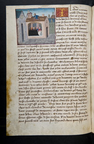 Seite aus Cent Nouvelles Nouvelles, ca. 1461-62 von French School