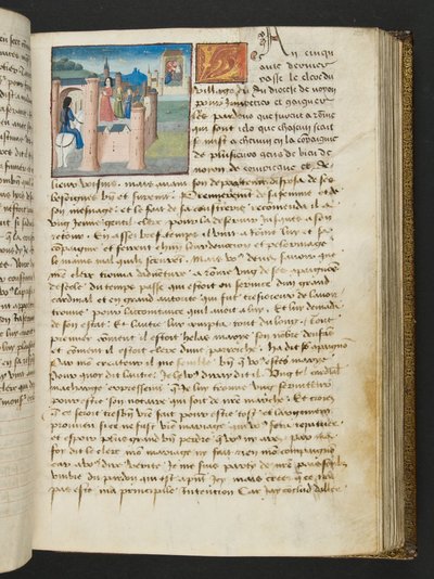 Seite aus Cent Nouvelles Nouvelles, ca. 1461-62 von French School