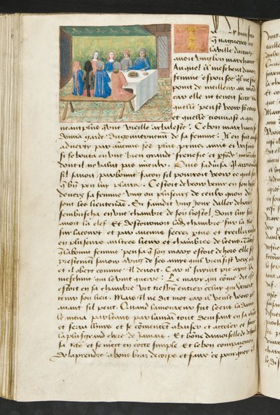 Seite aus Cent Nouvelles Nouvelles, ca. 1461-62 von French School