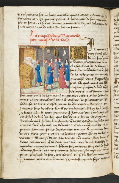 Seite aus Cent Nouvelles Nouvelles, ca. 1461-62 von French School