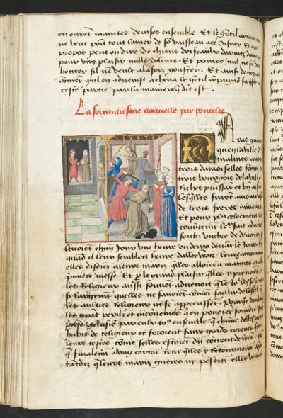 Seite aus Cent Nouvelles Nouvelles, ca. 1461-62 von French School