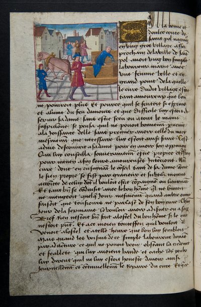 Seite aus Cent Nouvelles Nouvelles, c.1461-62 von French School