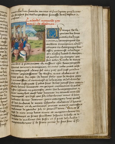 Seite aus Cent Nouvelles Nouvelles, c.1461-62 von French School