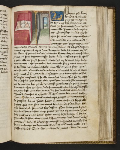 Seite aus Cent Nouvelles Nouvelles, c.1461-62 von French School