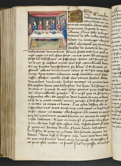 Seite aus Cent Nouvelles Nouvelles, c.1461-62 von French School