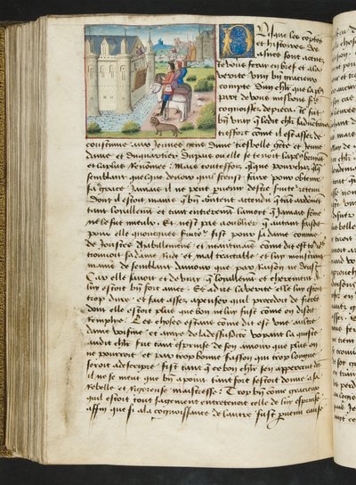 Seite aus Cent Nouvelles Nouvelles, c.1461-62 von French School