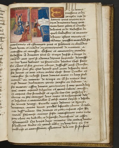Seite aus Cent Nouvelles Nouvelles, c.1461-62 von French School