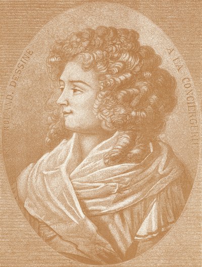 Madame Roland, französische Revolutionärin von French School