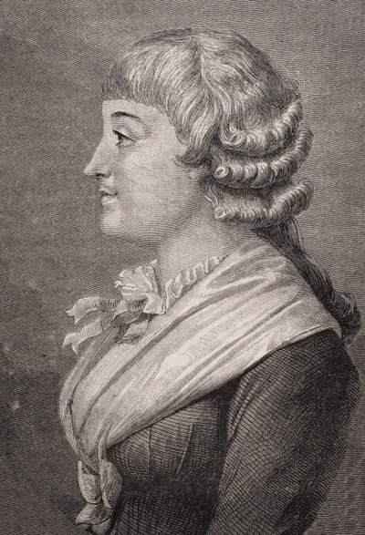 Madame Roland, graviert von Stephane Pannemaker (1847-1930) nach Rambert, aus 
