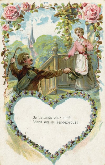 Mann kehrt nach Hause zurück von French School