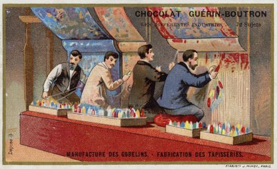 Herstellung von Wandteppichen in der Gobelins-Manufaktur von French School