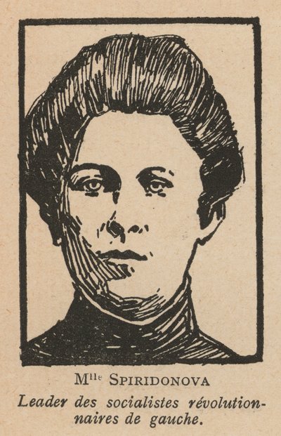 Maria Spridonova, russische Revolutionärin und Führerin der Partei der Linken Sozialrevolutionäre von French School