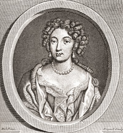 Marie Angélique de Scorailles, 1661-1681. Französische Adlige und eine der vielen Mätressen von Ludwig XIV. Aus Les Heures Libres, veröffentlicht 1908 von French School