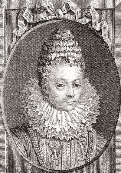 Marie de Médicis, 1575-1642. Königin von Frankreich, als zweite Frau von König Heinrich IV. von Frankreich. Aus Les Heures Libres veröffentlicht 1908 von French School