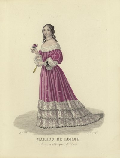 Marion de Lorme, französische Kurtisane von French School