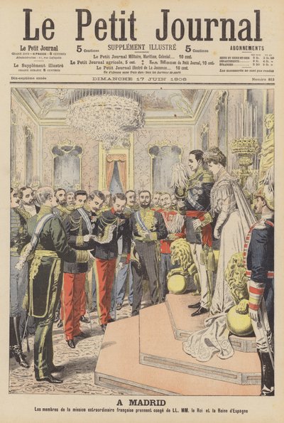 Hochzeit von König Alfons XIII. von Spanien und Victoria Eugenie von Battenberg von French School