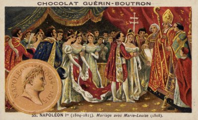Heirat von Napoleon und Marie Louise von Österreich von French School