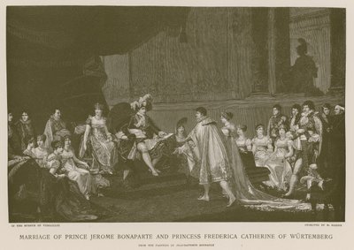 Hochzeit von Prinz Jerome Bonaparte und Prinzessin Frederica Catherine von Württemberg von French School