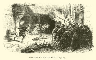 Massaker an Protestanten von French School
