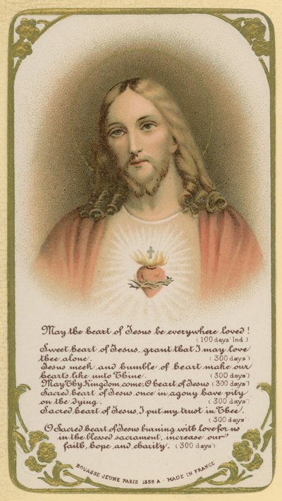 Möge das Herz Jesu überall geliebt werden! von French School