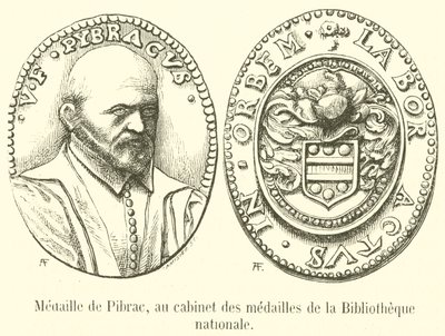 Medaille von Pibrac, im Münzkabinett der Nationalbibliothek von French School