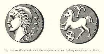 Medaille des Häuptlings Camulogene, Camulo, Aulerques, Cenomans, Paris von French School
