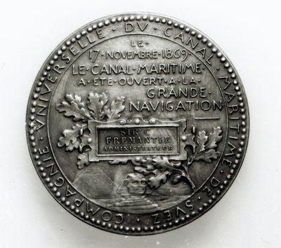Medaille zur Eröffnung des Suezkanals am 17. November 1869 (Metall) von French School