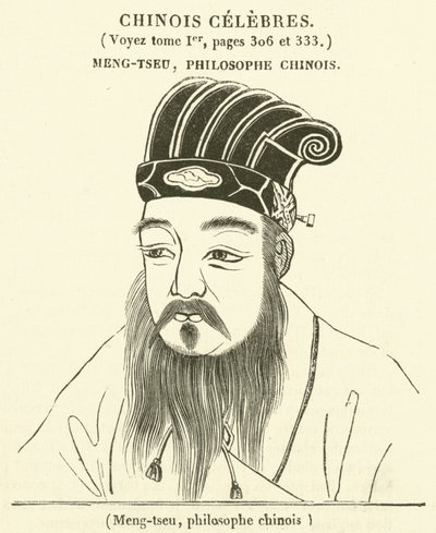 Meng-tseu, chinesischer Philosoph von French School