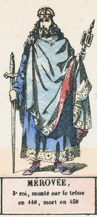 Merovee, 3. König, bestieg den Thron 448, starb 458 von French School