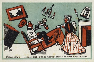 Metro - es ist nichts, es ist die Metro, die unter dem Wohnzimmer vorbeifährt von French School