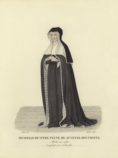 Michelle de Vitry, Witwe von Jean Juvenel des Ursins von French School