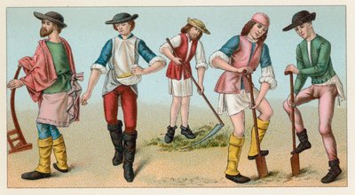 Kostüm des Mittelalters von French School
