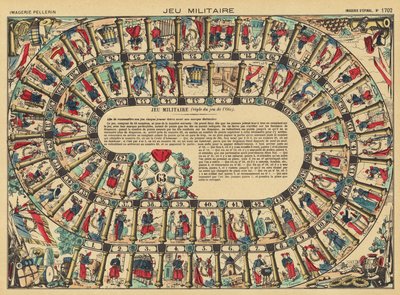 Militärisches Brettspiel von French School