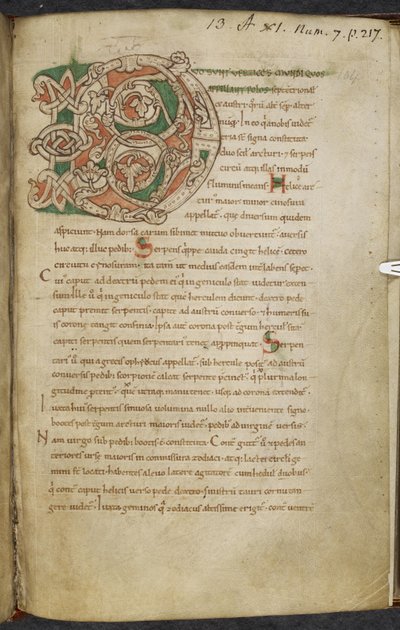 Vermischte Werke über Computus und Astronomie, Royal MS 13 A XI von French School