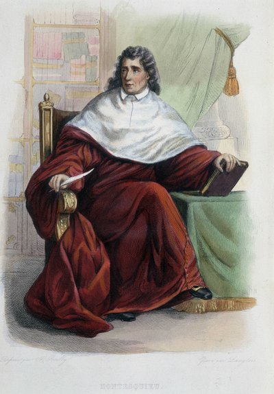 Montesquieu - in Hrsg. Mennechet, „Le Plutarque français“ von French School