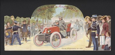 Autorennen auf offener Straße von French School
