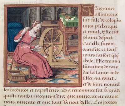Ms 17 Arachne, aus Vie des Femmes Celebres, ca. 1505 von French School