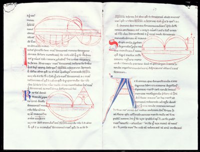 Ms 237 f.47-48 Musikalische Intervalle aus Boetius