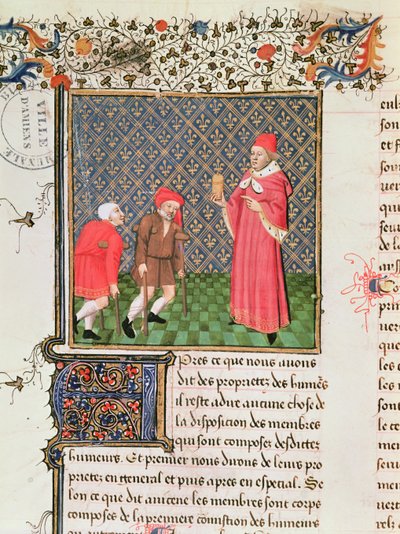 Bettler, aus Livre des Proprietes des Choses von Barthelemy l