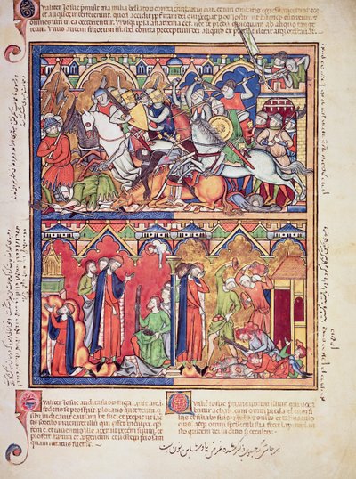Josua, aus der Morgan Picture Bible, ca. 1244-54 von French School