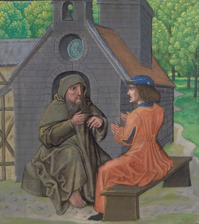 Der Einsiedler unterrichtet den Ritter, aus 