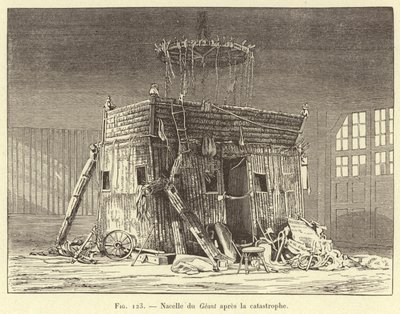 Gondel des Giganten nach der Katastrophe von French School