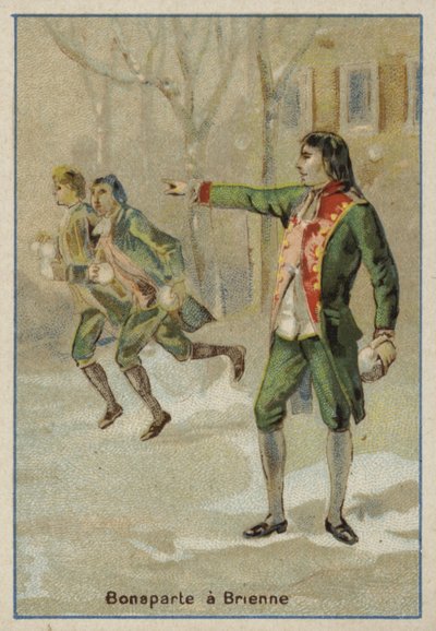 Napoleon Bonaparte in der Militärschule von Brienne-le-Chateau, Frankreich von French School