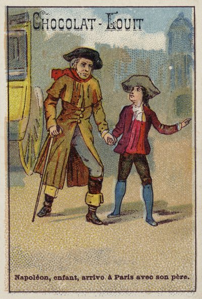 Napoleon kommt als Kind mit seinem Vater in Paris an von French School