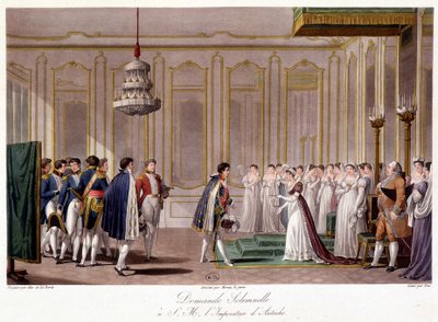 Napoleon bittet Marie Louise um die Hand der Kaiserin von Österreich - in 