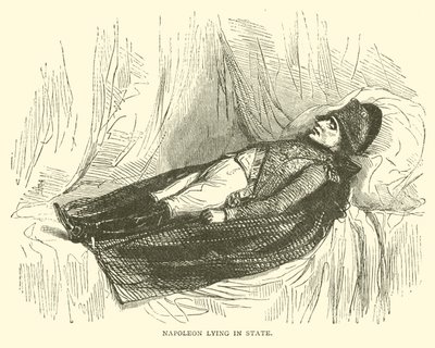 Napoleon aufgebahrt (Gravur) von French School