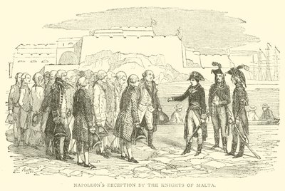 Napoleons Empfang durch die Ritter von Malta (Stich) von French School